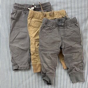 Stylish Gray and Tan Kids Pants Bundle